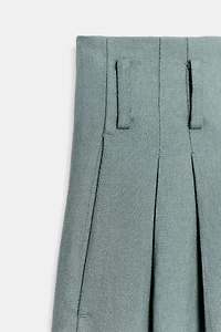 ZW COLLECTION LINEN PLEATED PANTS