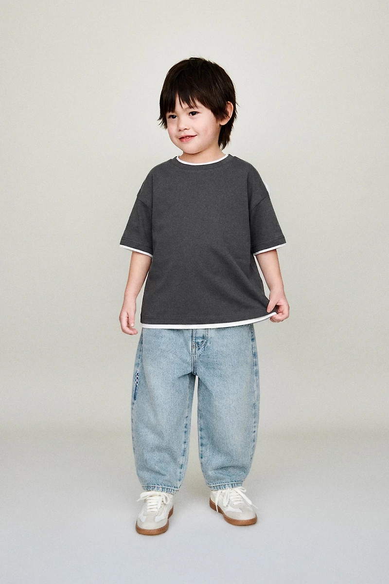 OVERDYED BALLOON JEANS
