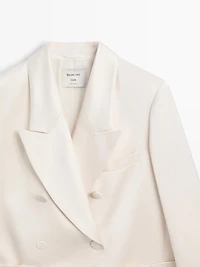 Satin blazer with buttons - STUDIO