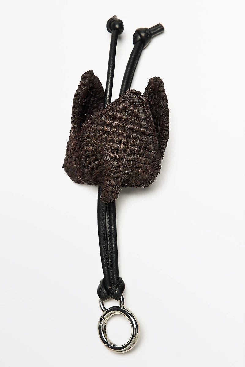 Charm tulipe en raphia