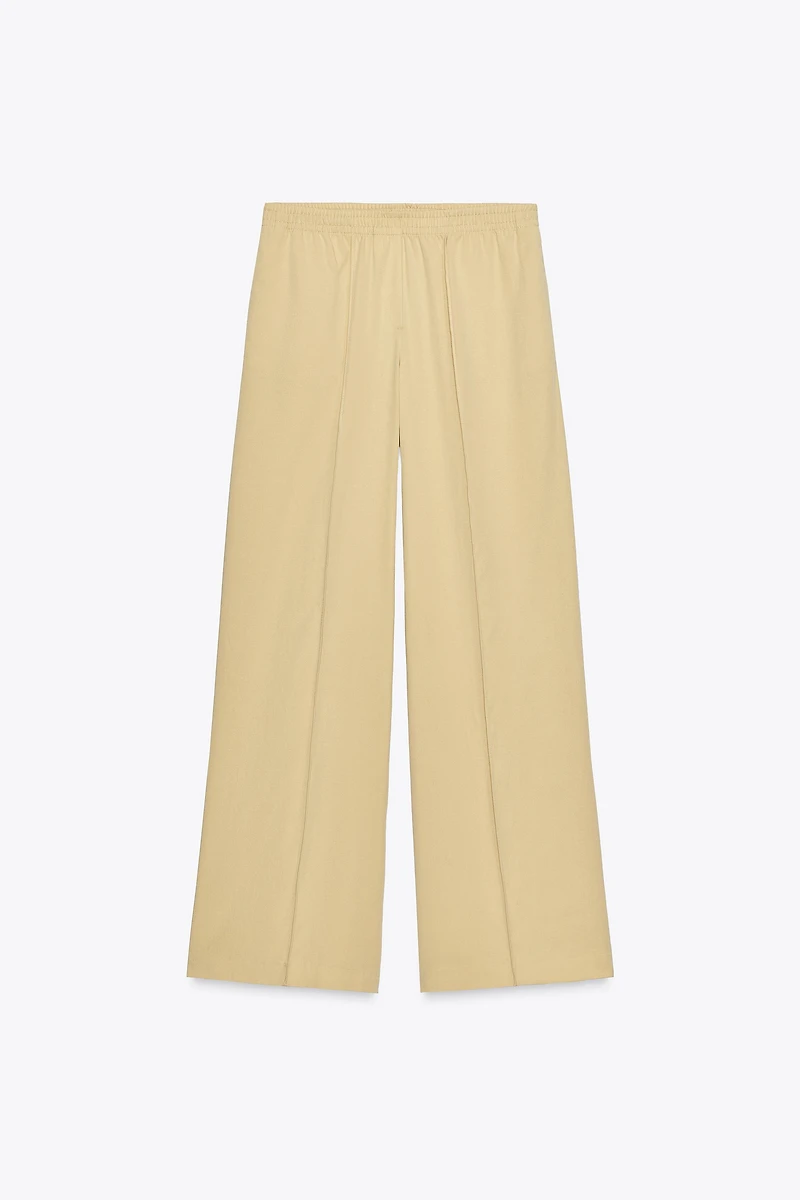 WIDE LEG SEAM PANTS