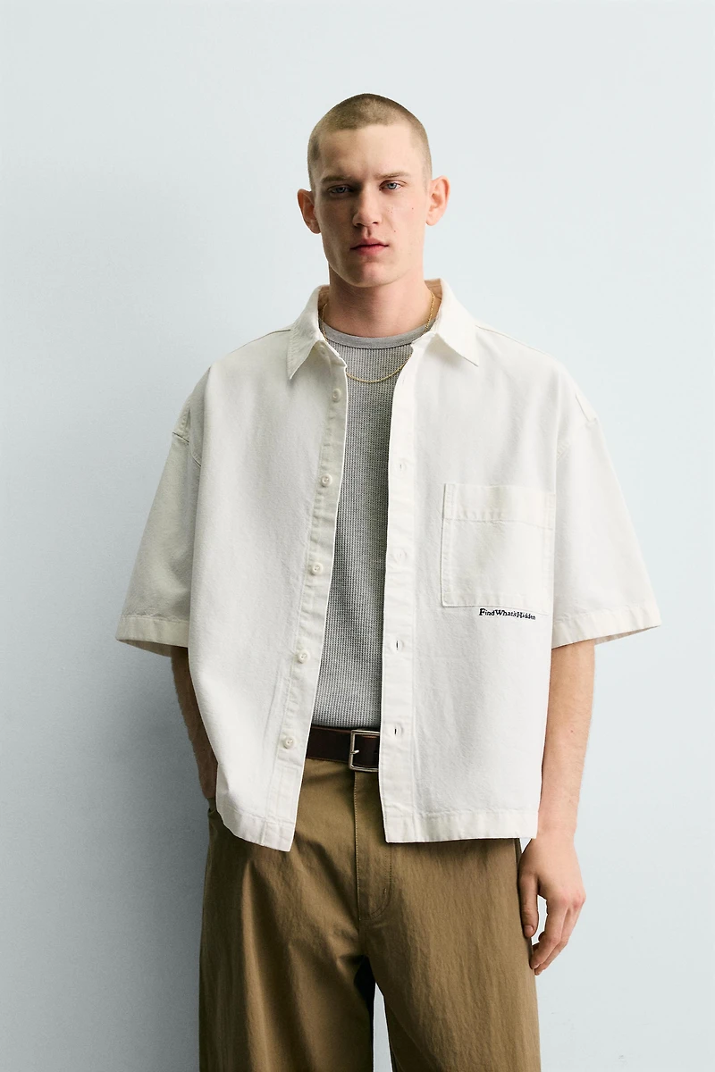 GOLF PRINT RELAXED FIT SHIRT