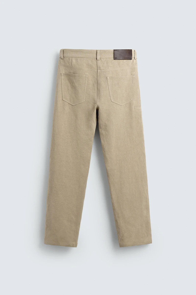 100% LINEN BALLOON FIT PANTS