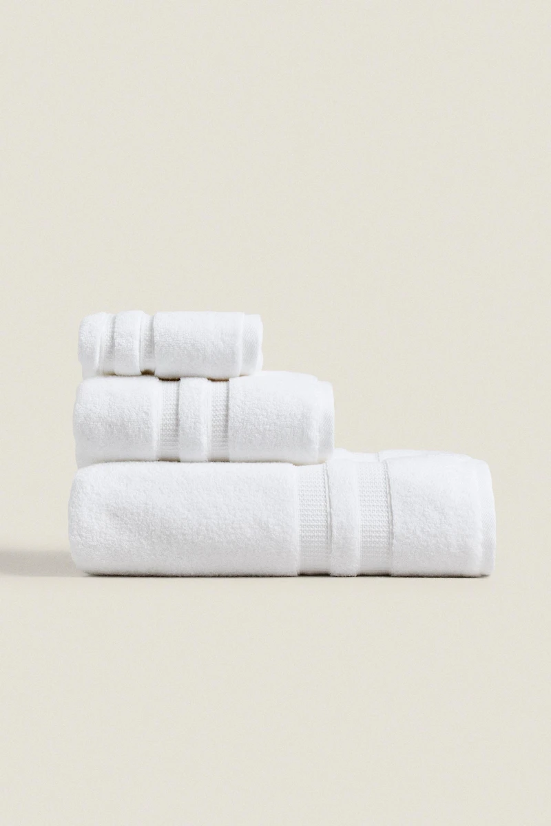 SERVIETTE DE BAIN EXTRA-DOUCE DOUBLE FRISE