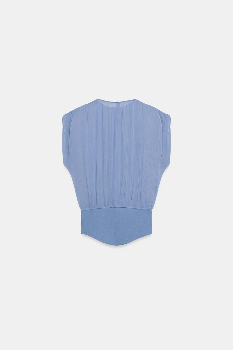 COMBINATION GEORGETTE TOP