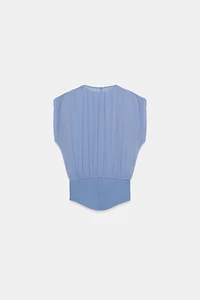 COMBINATION GEORGETTE TOP