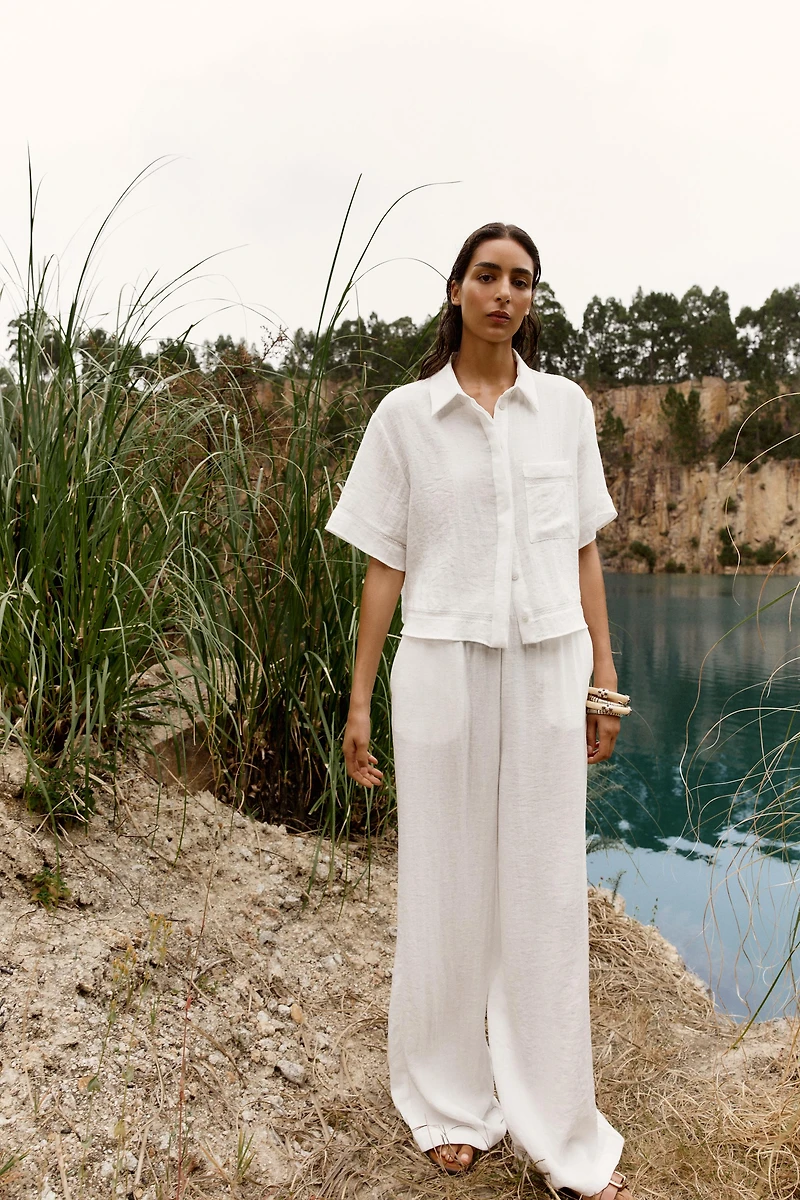 PANTALON LARGE RUSTIQUE