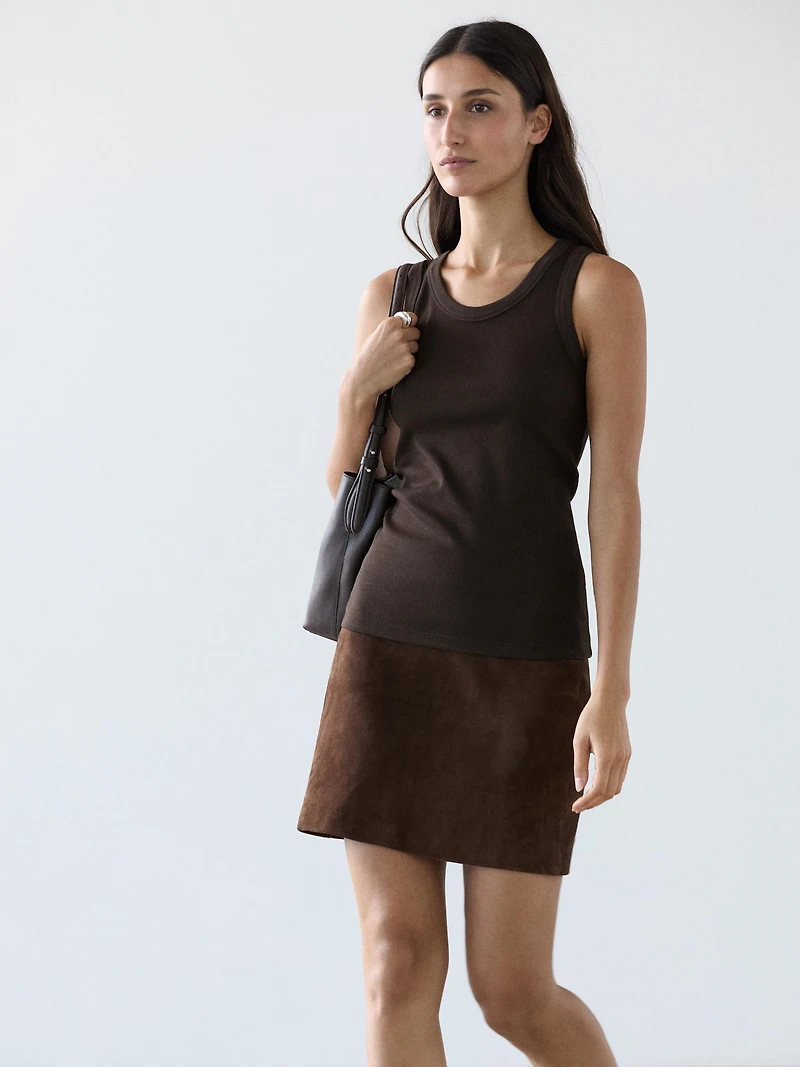 Cotton blend halter top