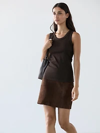 Cotton blend halter top