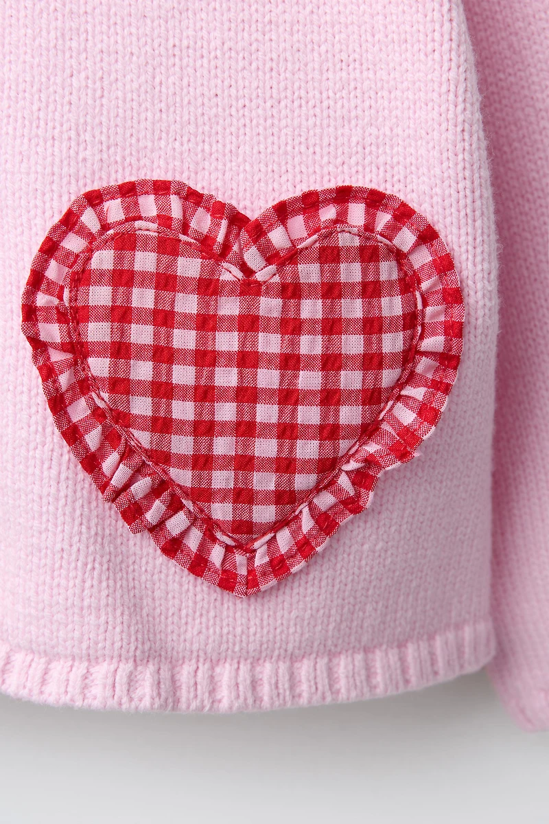 HEART POCKET CARDIGAN