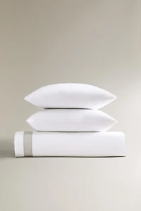 COTTON DUVET COVER WITH BORDER