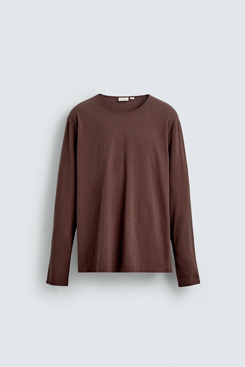 STRIPED JACQUARD T-SHIRT