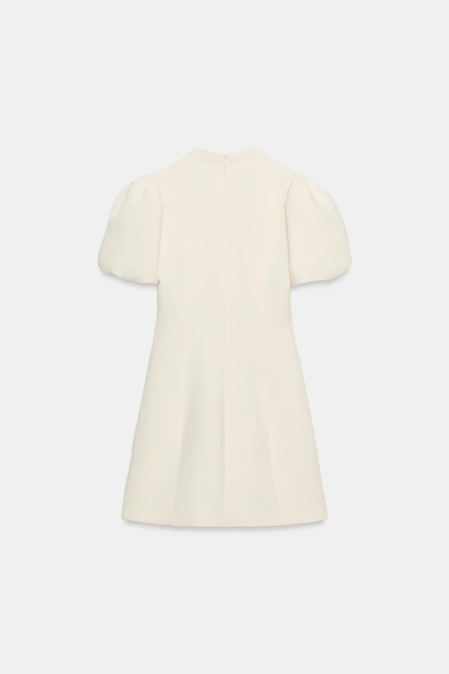 zara white dress short Zara Cotton Mini Dress  Little White Dress