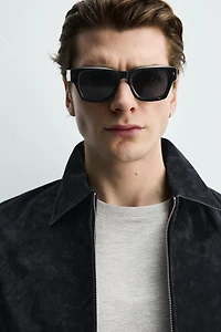 REGULAR FIT SUEDE LEATHER JACKET