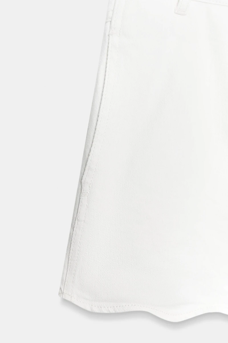 Z1975 DENIM SKORT WITH WAVY HEM