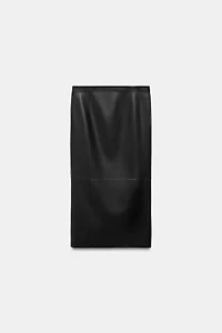 100% LEATHER SKIRT ZW COLLECTION LIMITED EDITION