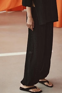 POINTELLE KNIT BLOOMER PANTS