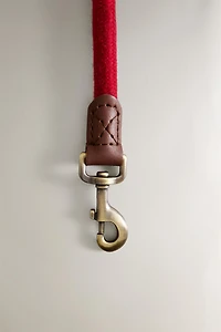 LEATHER ROPE DOG LEAD
