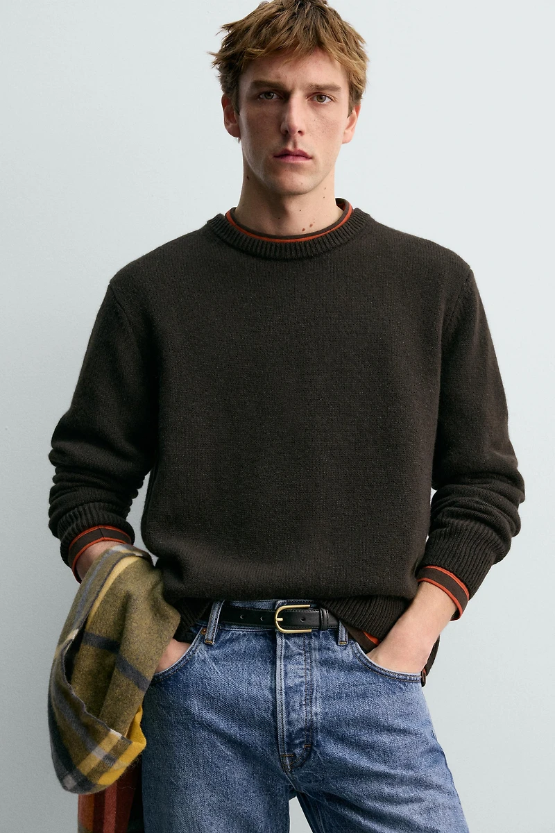 WOOL - CASHMERE JUMPER AARON LEVINE X ZARA
