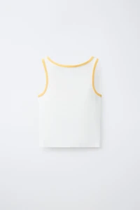 T-SHIRT SANS MANCHES À IMPRIMÉ