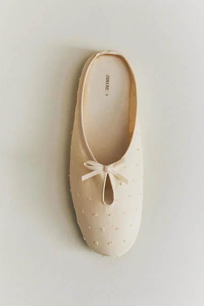 CHAUSSONS NŒUD SEMELLE CUIR