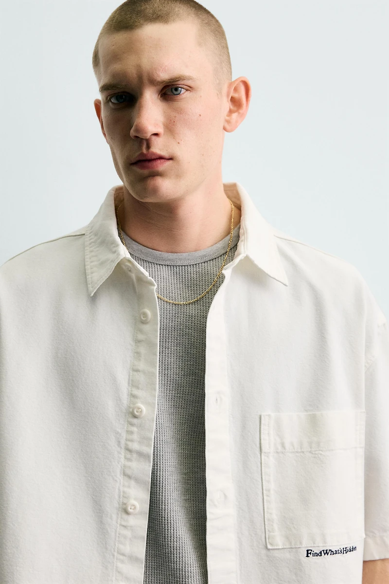 GOLF PRINT RELAXED FIT SHIRT