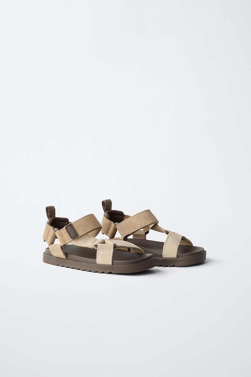 LEATHER TECHNICAL SANDALS