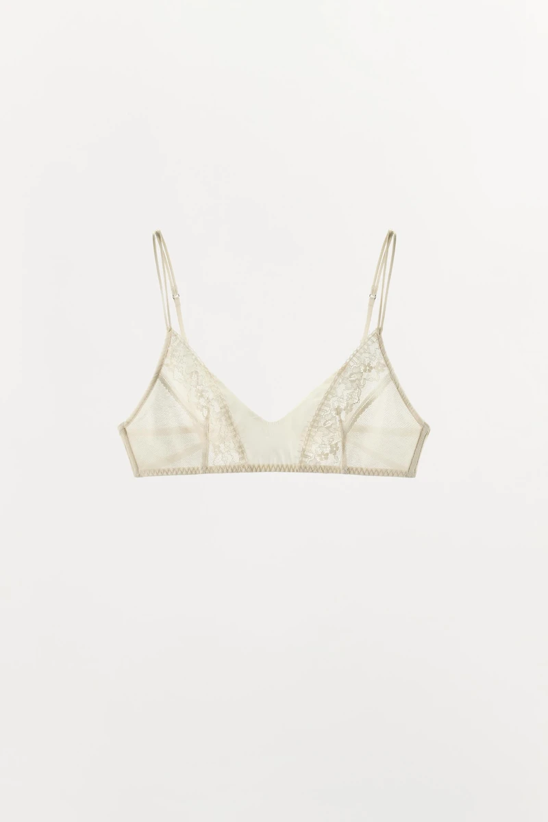 LACE TRIANGLE BRA