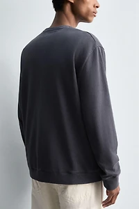 SWEAT DOUX COL ROND DÉLAVÉ