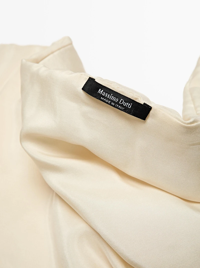 Quilted 100% silk bandana