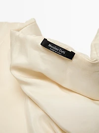 Quilted 100% silk bandana