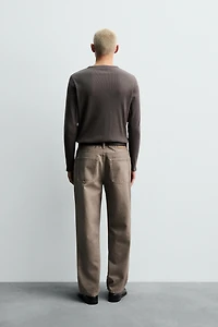 PRINTED WASHED STRAIGHT FIT JEANS