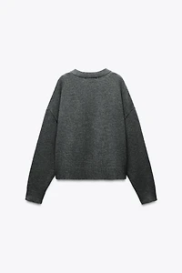 VESTE BOUTON DORÉ 100 % LAINE