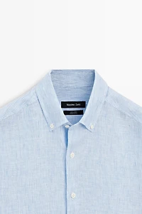 Chemise regular fit 100 % lin milleraies