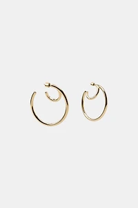 DOUBLE HOOP EARRINGS