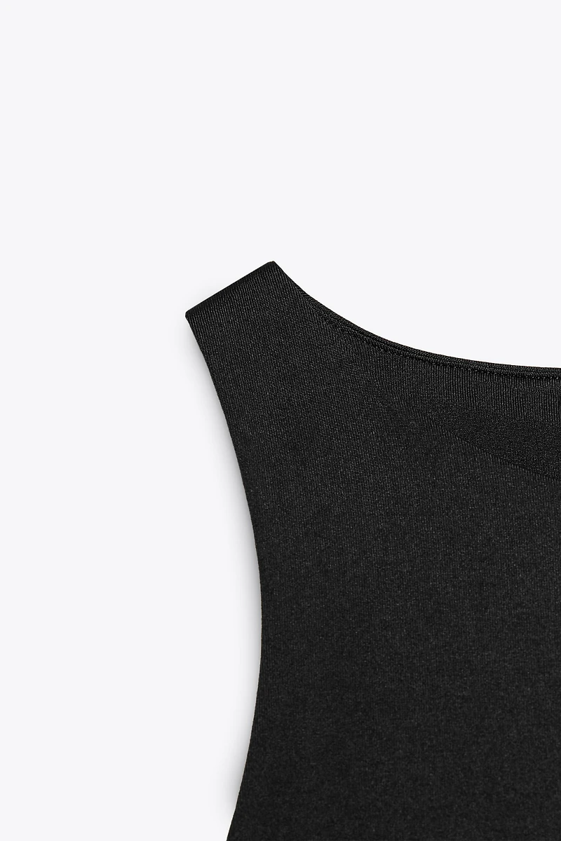 POLYAMIDE HALTER BODYSUIT