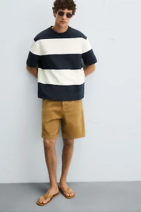 CONTRAST STRIPE SWEATSHIRT