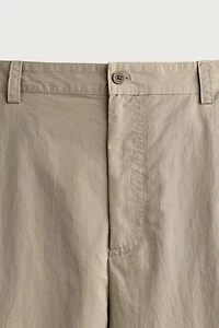 RELAXED FIT DARTED PANTS