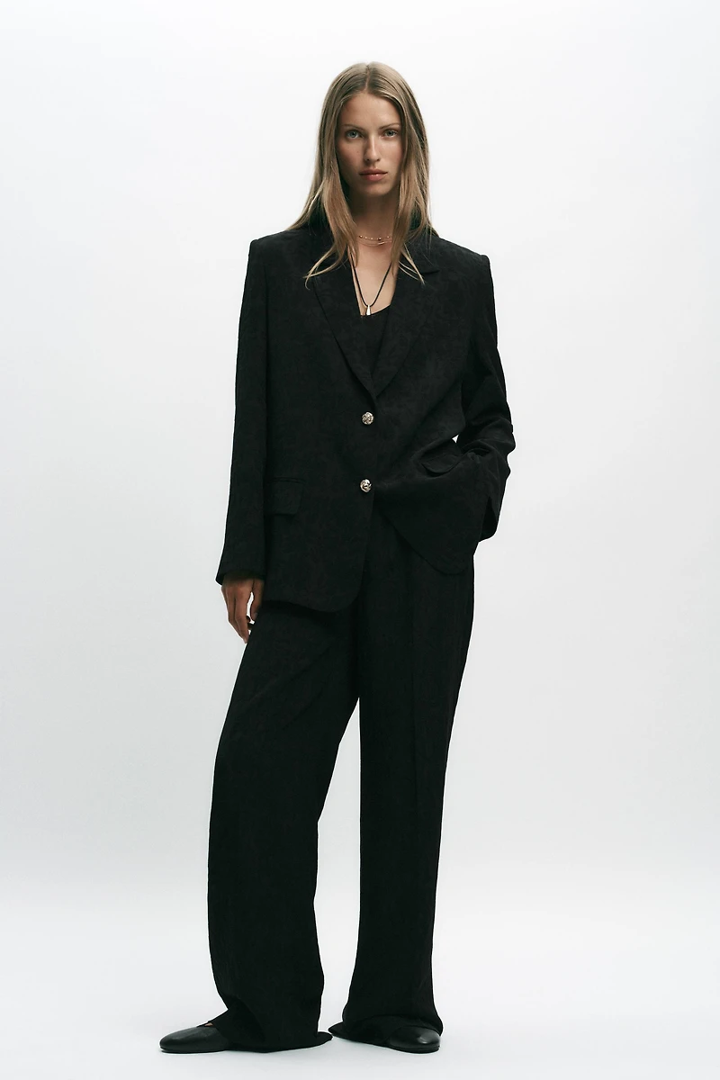 BLAZER JACQUARD ÉPAULETTES