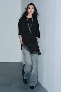 COMBINATION LACE T-SHIRT