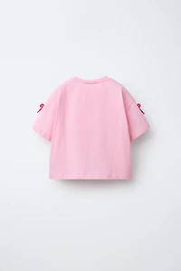 CROCHET FLOWER T-SHIRT