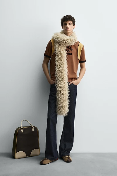 CONTRAST SLOGAN T-SHIRT HARRY LAMBERT FOR ZARA X DISNEY