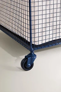 CHILDREN’S METAL BASKET WITH WHEELS