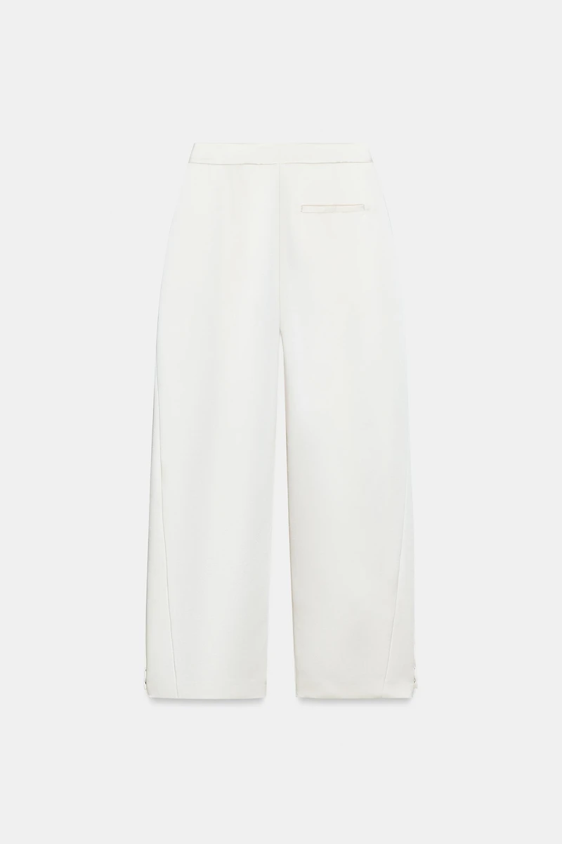 SATIN BARREL PANTS