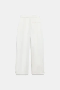 SATIN BARREL PANTS