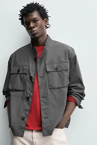 COTTON POCKET OVERSHIRT