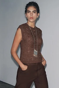 RIBBON KNIT TOP