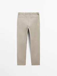 Semi-jogger fit trousers