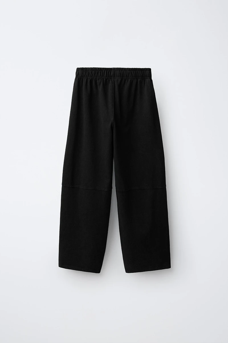 WASHED EFFECT T-SHIRT AND BALLOON PANTS SET