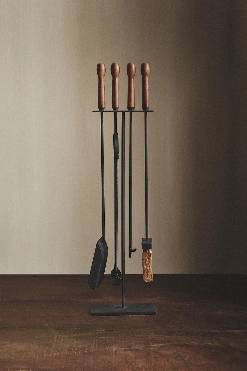 IRON STAND FIREPLACE ACCESSORIES